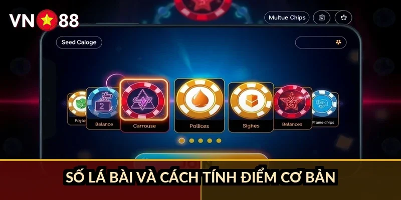 Số lá bài và cách tính điểm cơ bản ra sao?